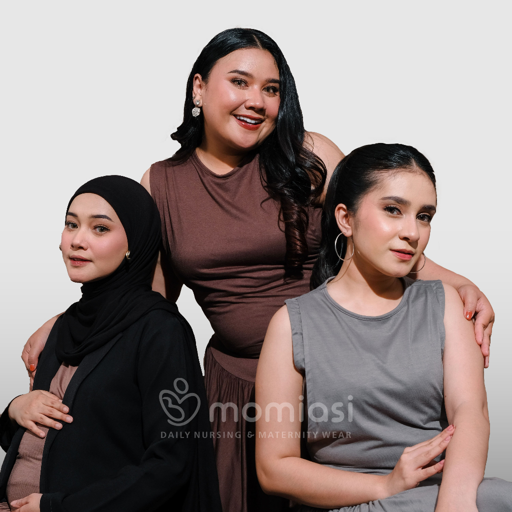 Momiasi - Grace - Camelia Inner Dress Rayon Premium - Stylish Dress Kekinian - Bumil & Busui Friendly