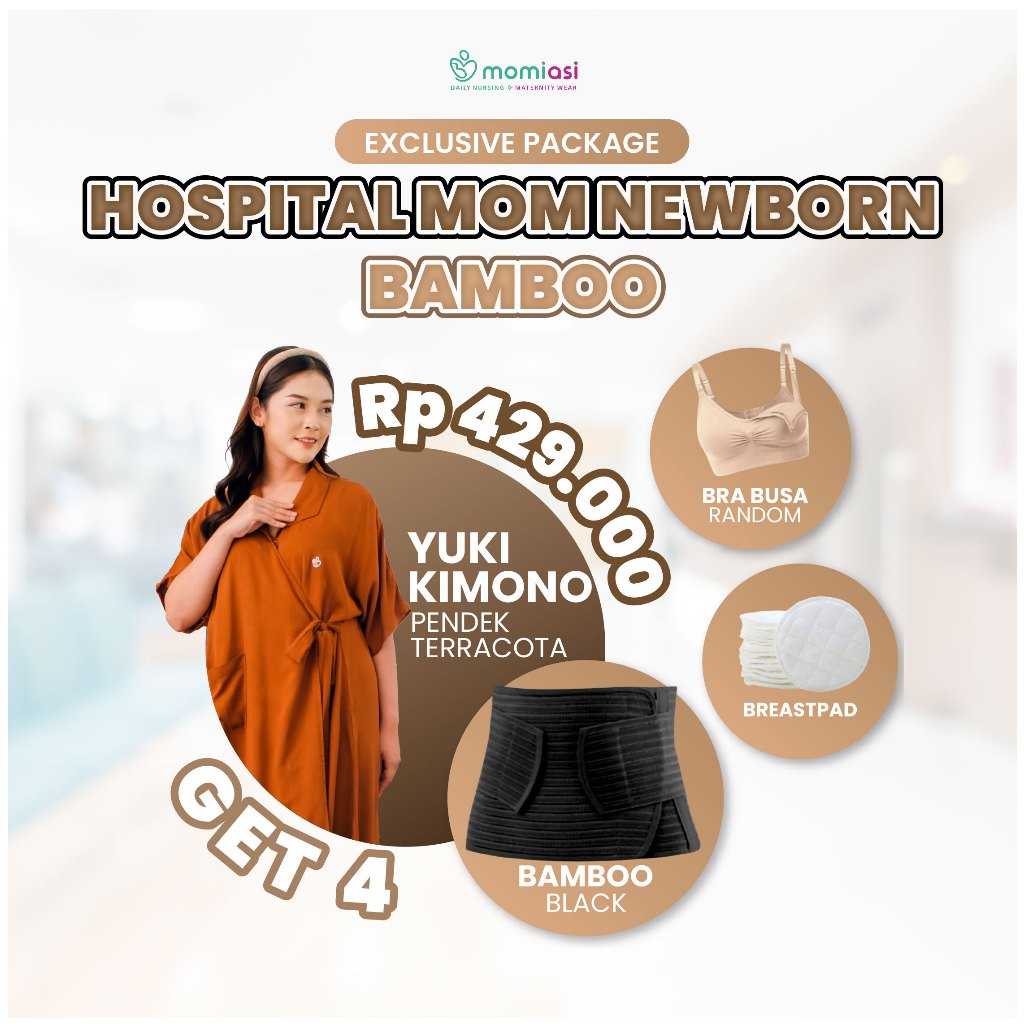 Momiasi - Moms Newborn Package Hospital Bag Korset Bamboo - Perlengkapan Melahirkan