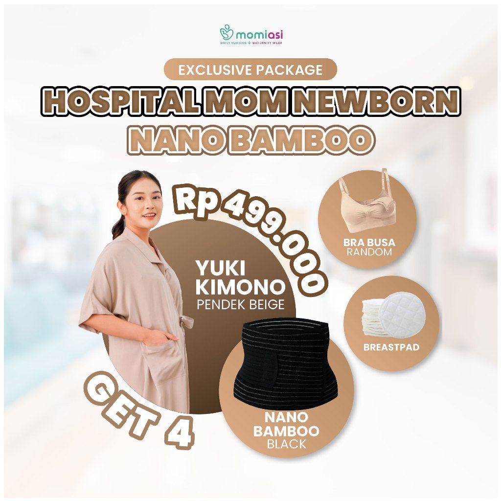 Momiasi - Moms Newborn Package Hospital Bag Korset Nano Bamboo  - Perlengkapan Melahirkan