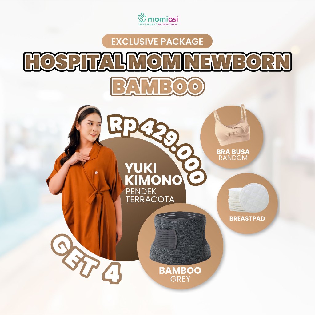 Momiasi - Moms Newborn Package Hospital Bag Korset Bamboo - Perlengkapan Melahirkan