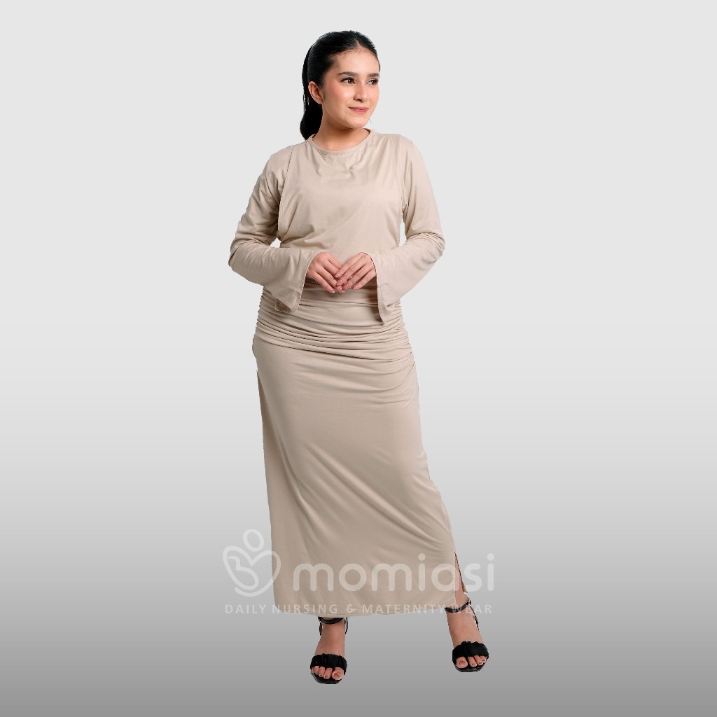 Momiasi - Irene - Emily Inner Dress Rayon Premium - Stylish Dress Kekinian - Bumil & Busui Friendly