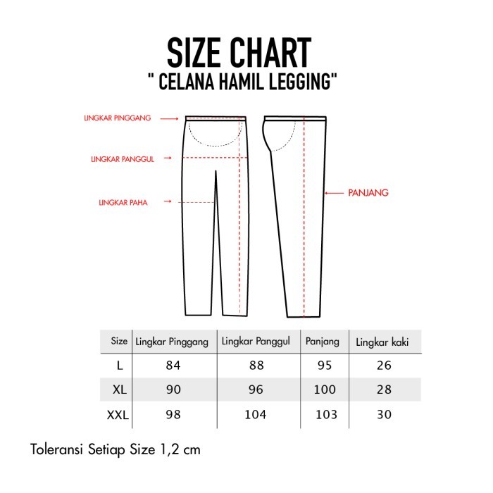 Momiasi - Celana Legging Ibu Hamil Leging Wanita Bumil Maternity Legging Jumbo Premium