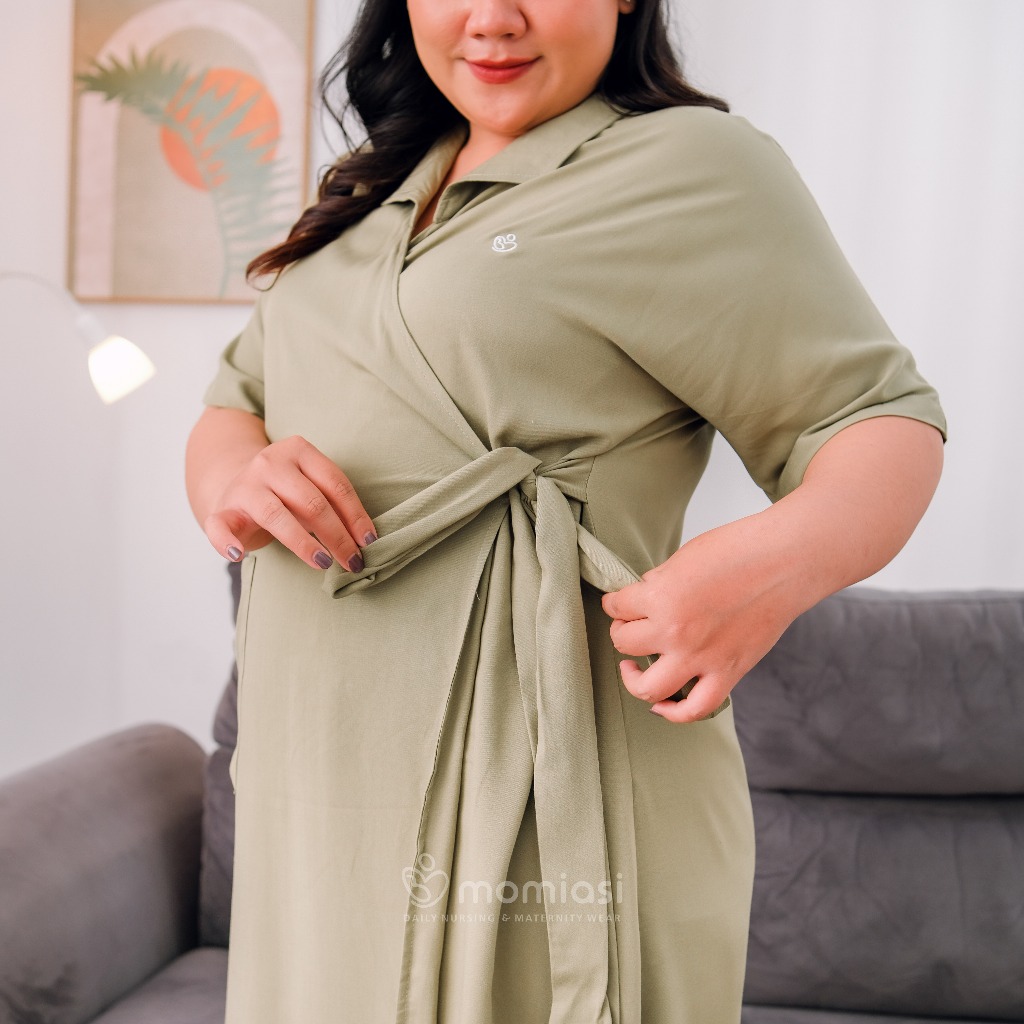 Momiasi – Yuki Home Dress Kimono – Daster Busui Lahiran Friendly- Maternity Hospital Kimono Rayon