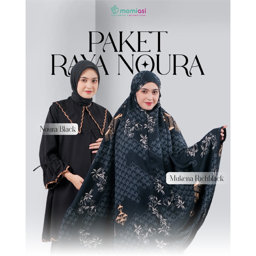 Momiasi - Bundling Raya Noura - One Set Noura - Mukena Ghania
