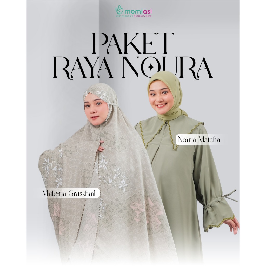 Momiasi - Bundling Raya Noura - One Set Noura - Mukena Ghania