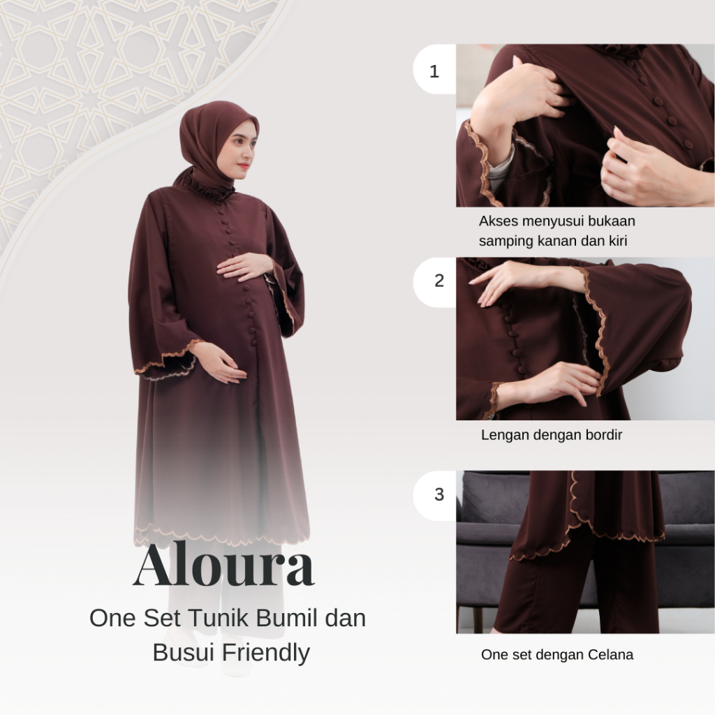 Momiasi - One Set Alora - One Set Tunik Melayu