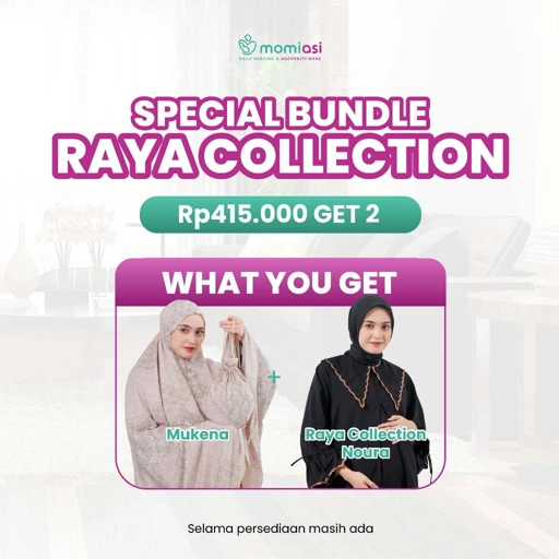 Momiasi - Bundling Raya Noura - One Set Noura - Mukena Ghania
