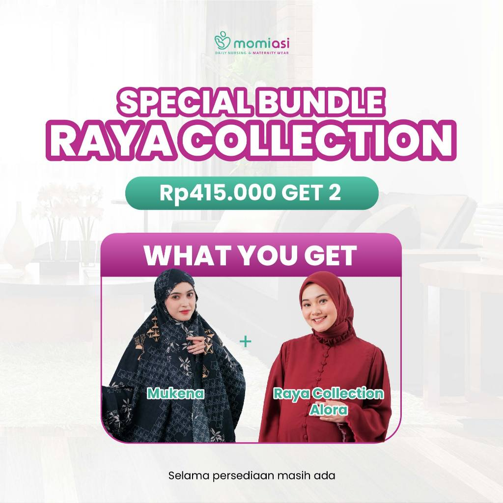 Momiasi - Bundling Raya Alora - One Set Alora - Mukena Ghania