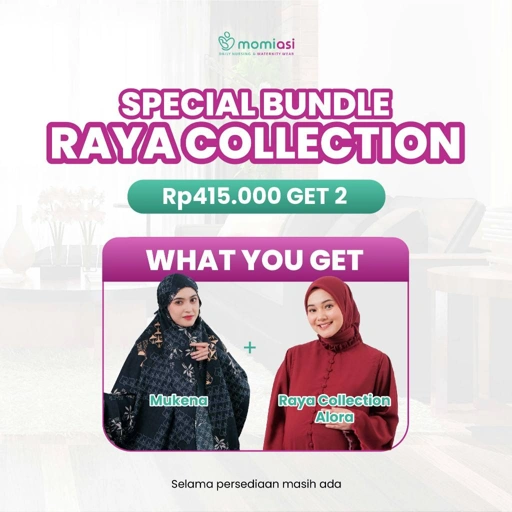 Momiasi - Bundling Raya Alora - One Set Alora - Mukena Ghania