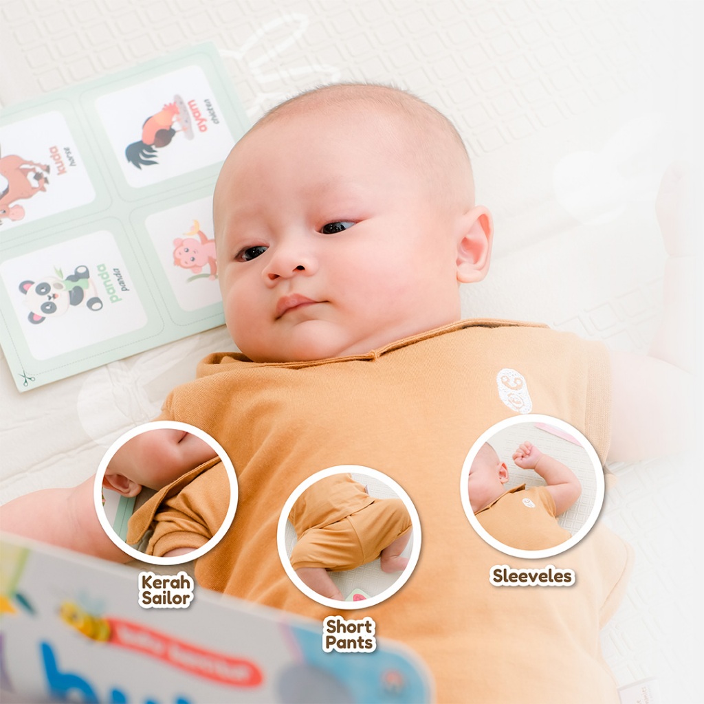 Little Mommies - Noel One Set Playsuit Newborn - Baju Bermain Bayi Comfortable 0-12 Month