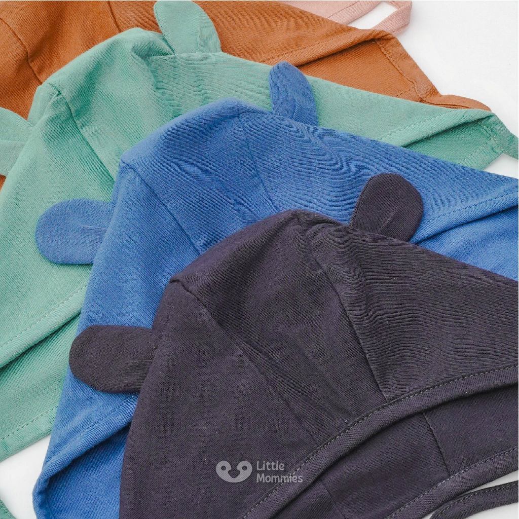 Little Mommies- Topi Bonet Bayi Newborn – Aksesoris Topi Bayi Newborn Cotton Combed Premium All Size