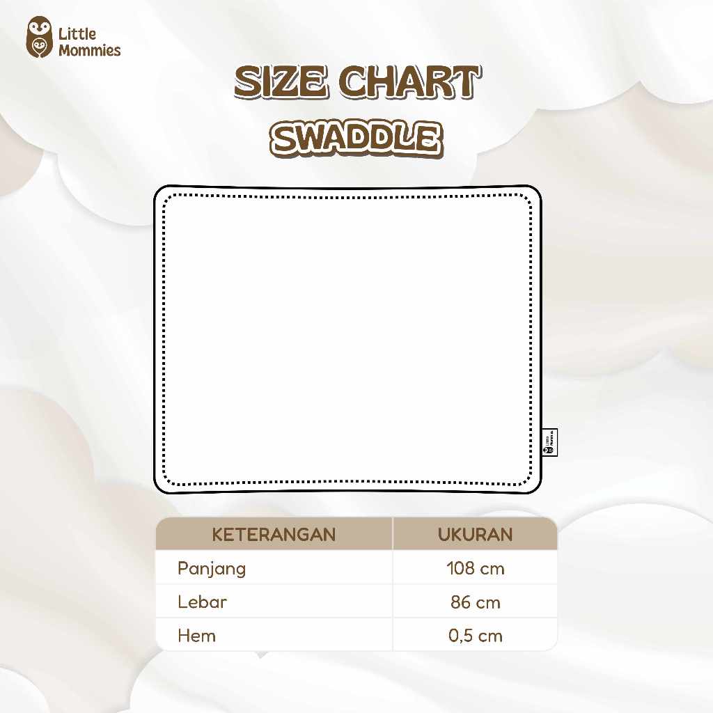 Little Mommies - Swaddle Bayi Newborn Premium – Bedong Bayi Cotton Combed Premium All SIze