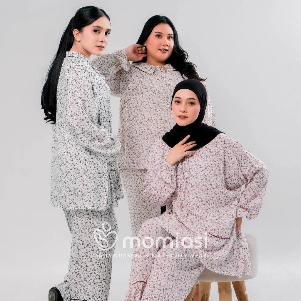 Momiasi - Lullaby Sleepwear - One Set Piyama - BajuTidur  Bumil & Busui Friendly