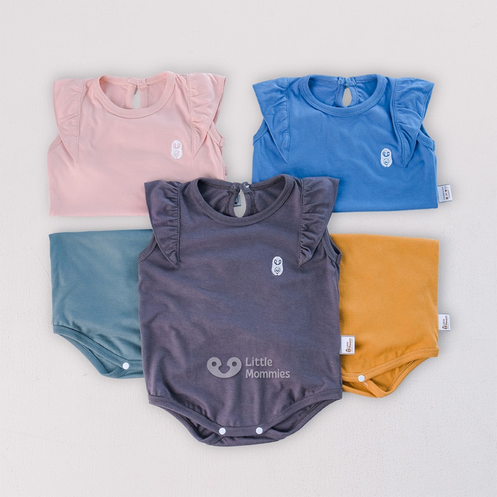 Little Mommies - Kaylee Jumper Playsuit Newborn - Baju Bermain Bayi Comfortable 0-12 Month