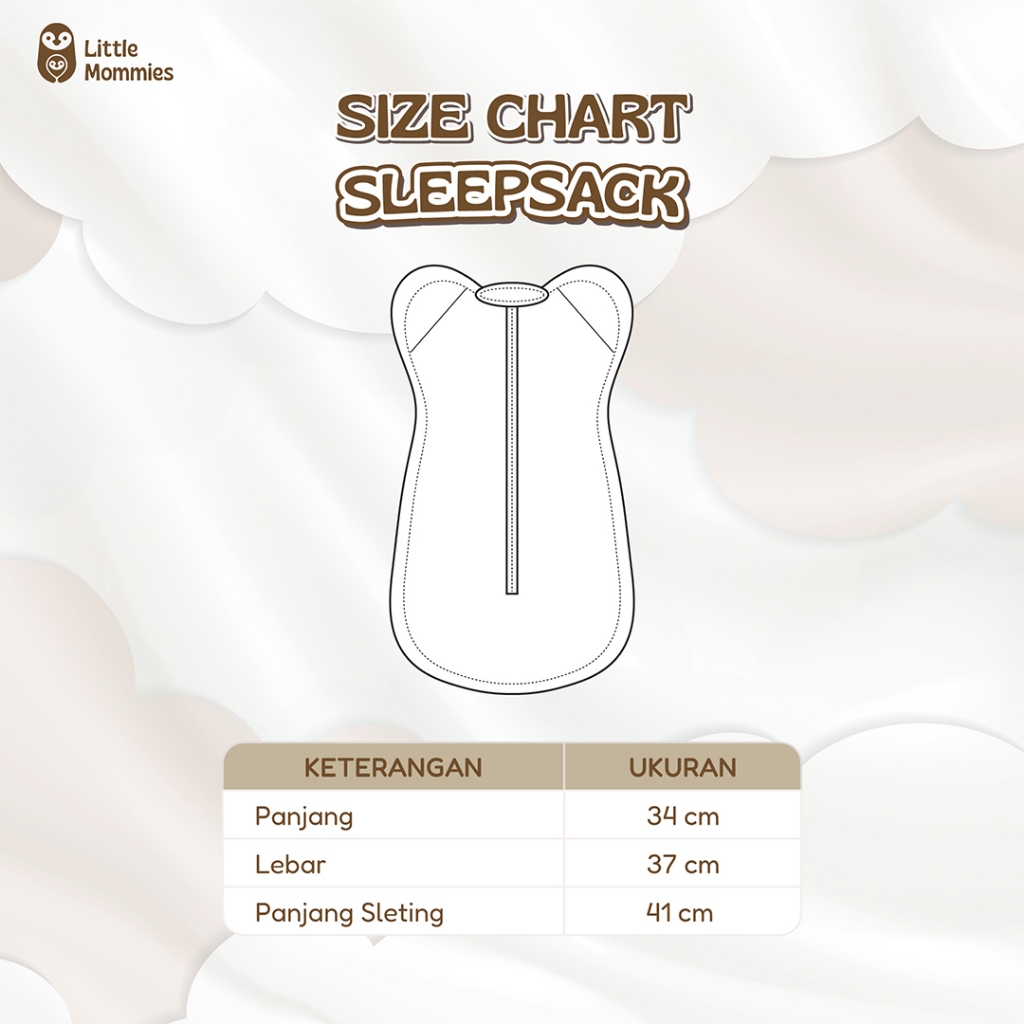 Little Mommies - Sleepsack Bayi Premium – Kantong Tidur Cotton Combed Premium All Size