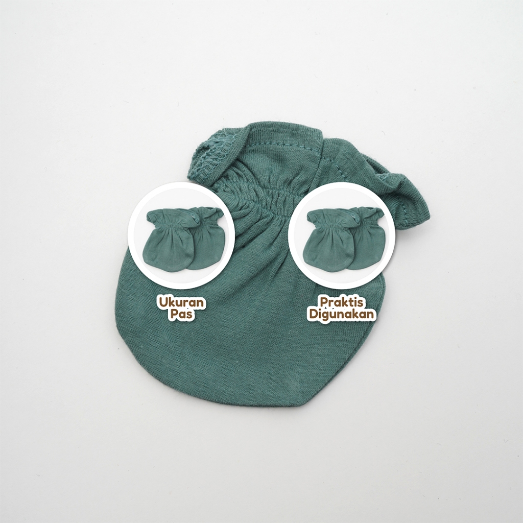 Little Mommies - Sarung Tangan Bayi – Mittens Newborn Cotton Bamboo Premium All Size