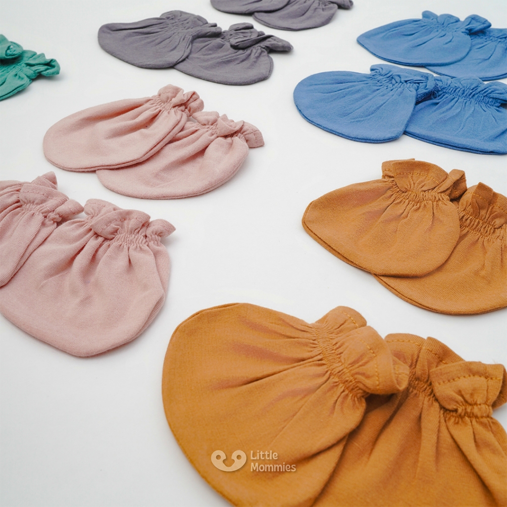 Little Mommies - Bundle Sarung Tangan & Kaki Bayi – Mittens & Socks Newborn Cotton Bamboo Premium Set All Size