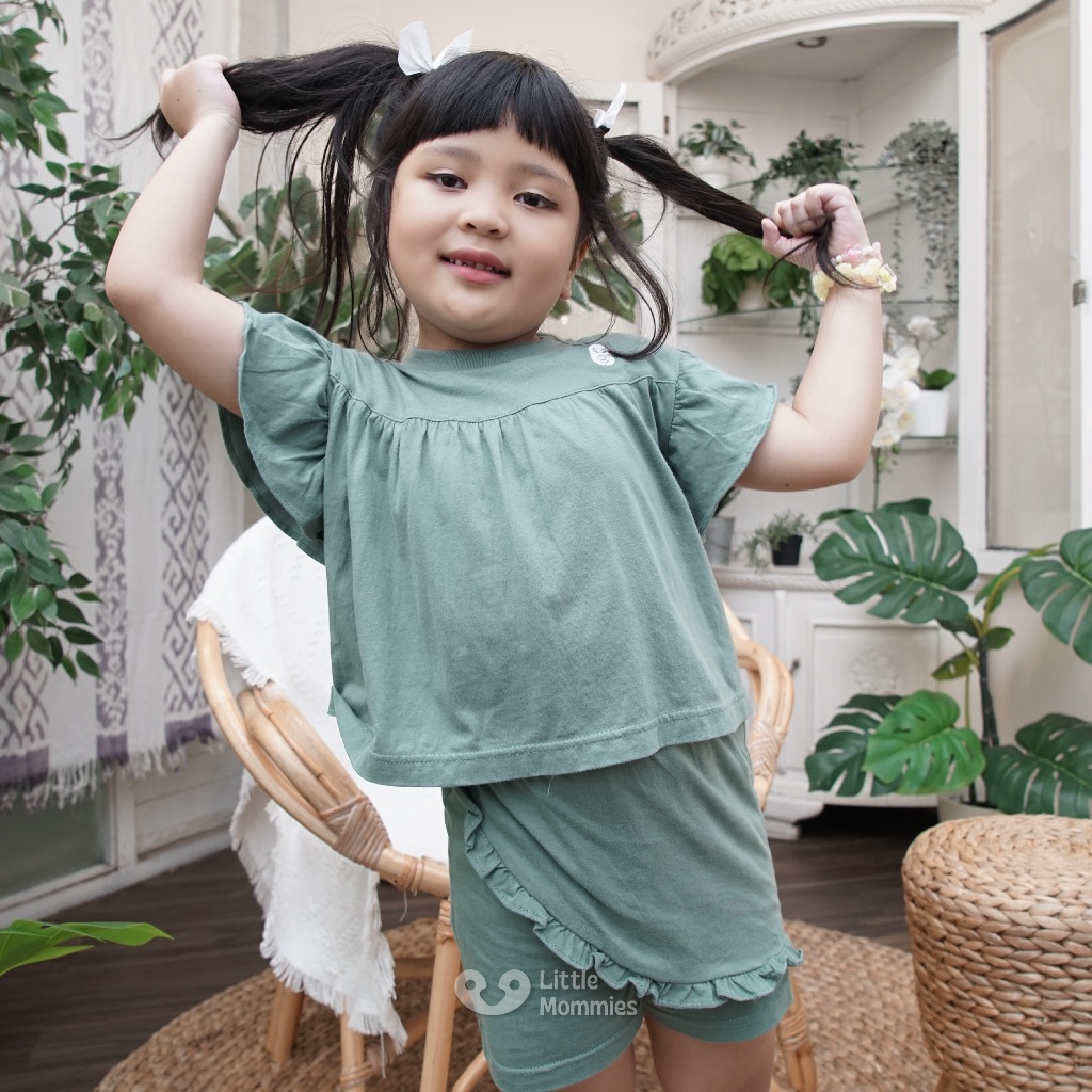 Little Mommies - Naomi One Set Kids Wear Premium - Setelan Baju Anak Perempuan 2 - 5 Tahun
