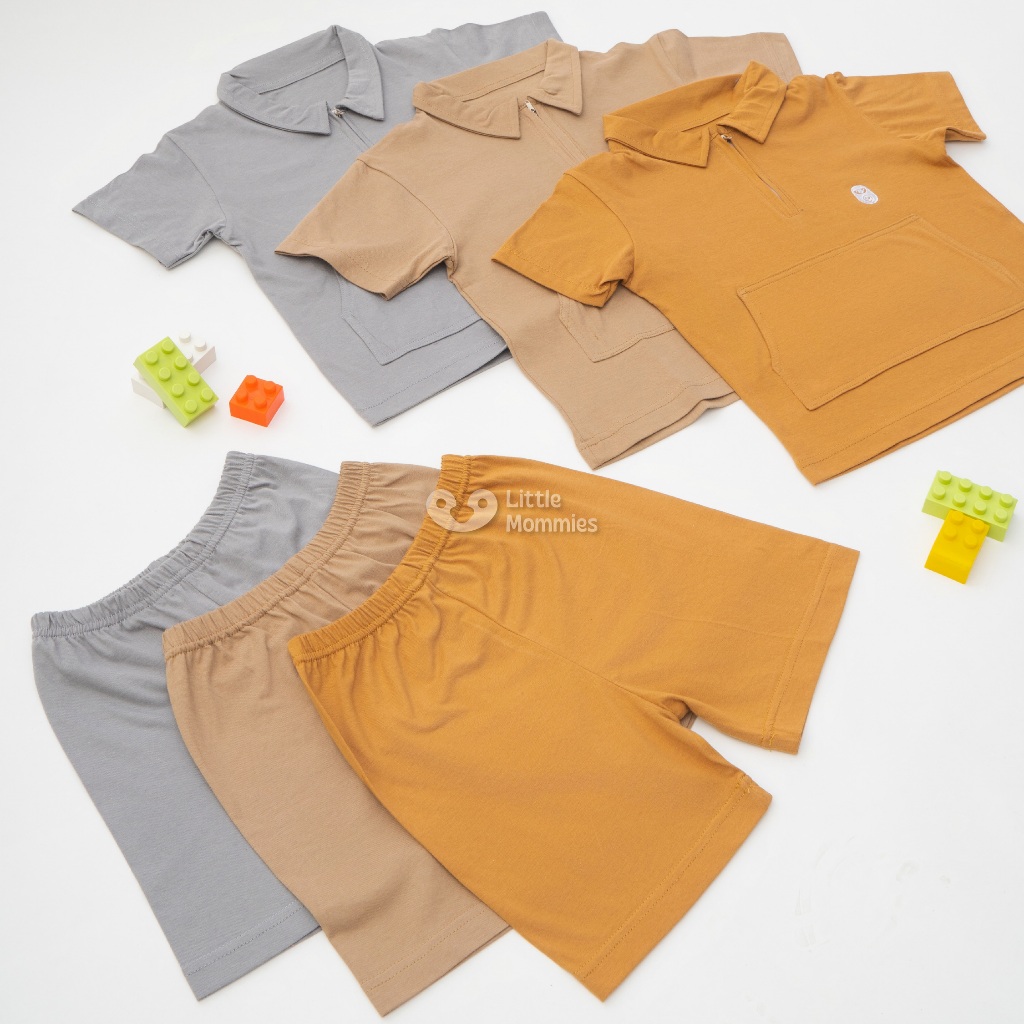 Little Mommies - Leo One Set Kids Wear Premium - Setelan Baju Anak Laki-laki 2 - 5 Tahun