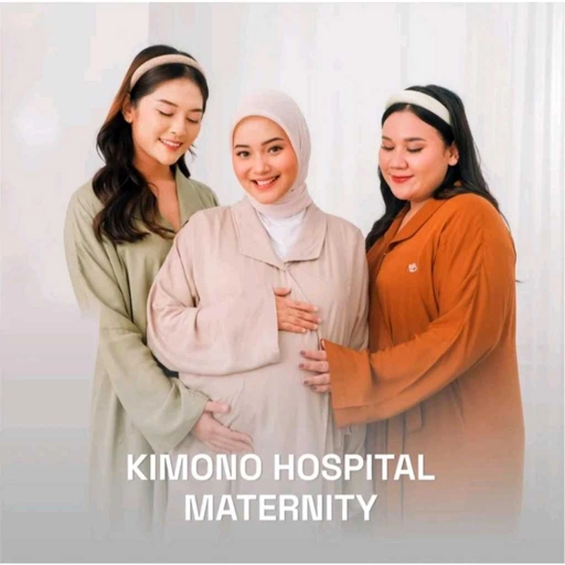 Momiasi – Yuki Home Dress Kimono – Daster Busui Lahiran Friendly- Maternity Hospital Kimono Rayon
