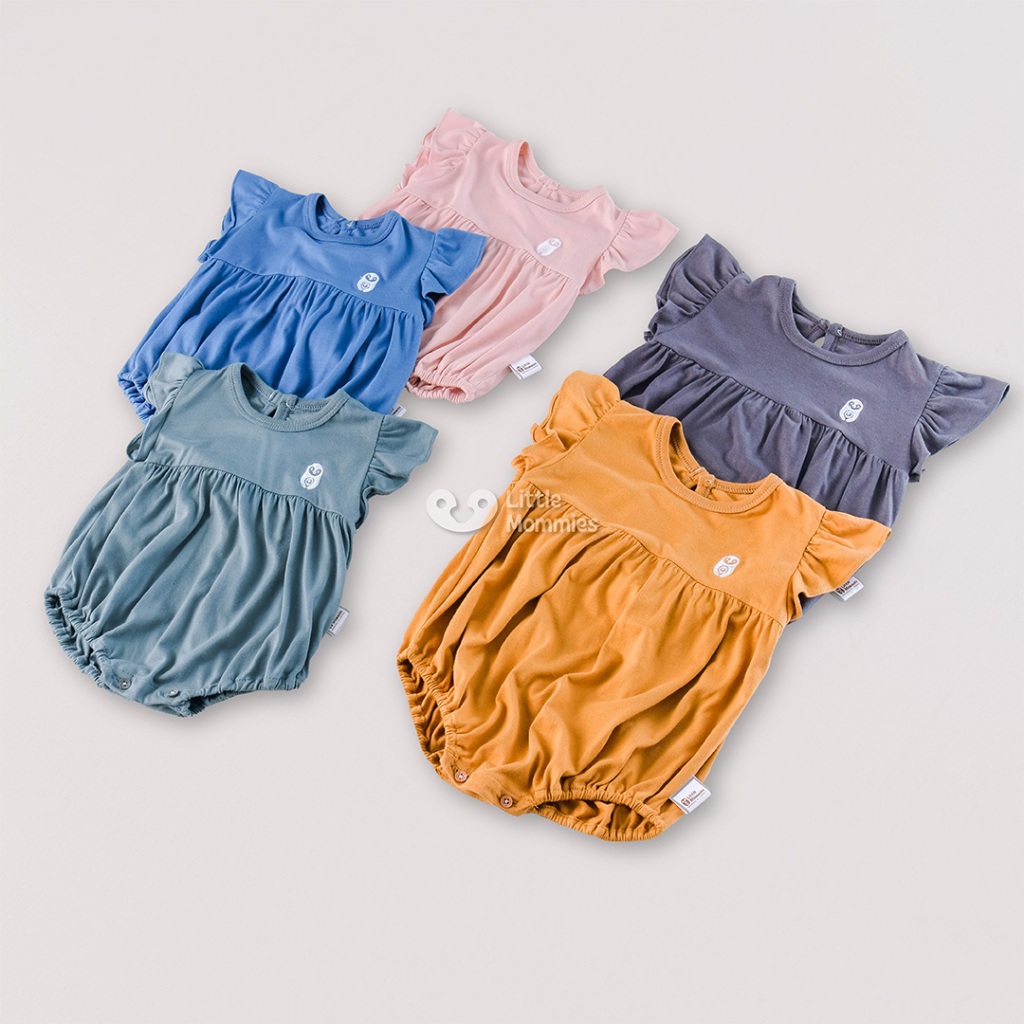 Little Mommies - Claire Jumper Playsuit Newborn - Baju Bermain Bayi Comfortable 0-12 Month