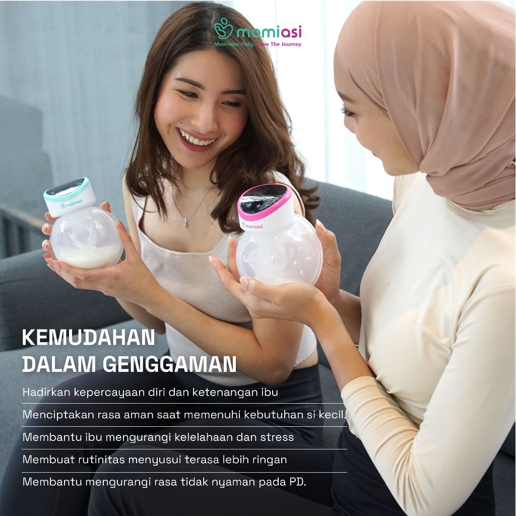 Momiasi - Essential Breast Pump - Pumping Handsfree Electric – Pompa Asi Portable Daya Hisap Kuat