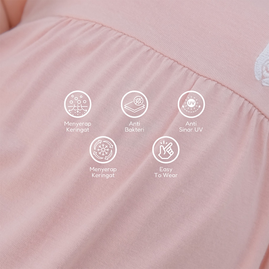 Little Mommies - Claire Jumper Playsuit Newborn - Baju Bermain Bayi Comfortable 0-12 Month