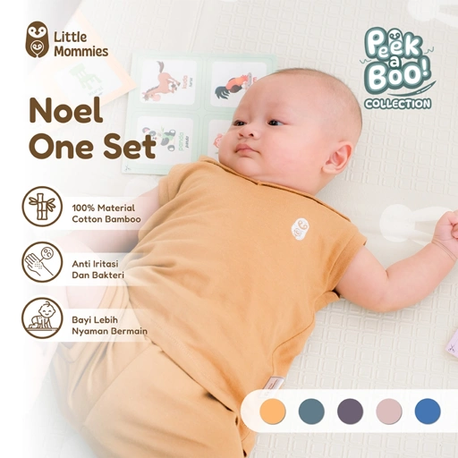 Little Mommies - Noel One Set Playsuit Newborn - Baju Bermain Bayi Comfortable 0-12 Month