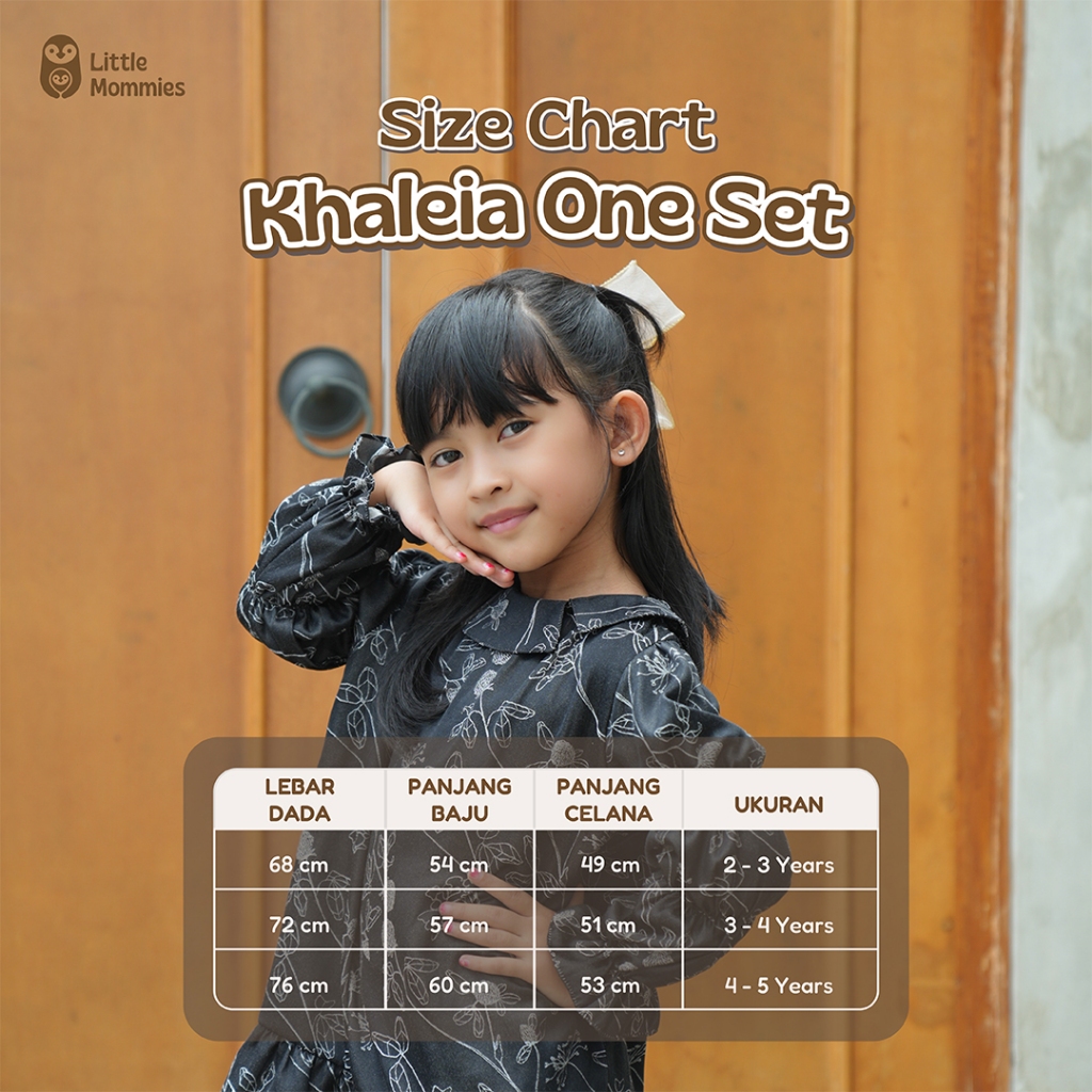 Little Mommies - Raya Collection One Set Kids Premium - Setelan Anak Perempuan Special Raya 2-5 Tahun