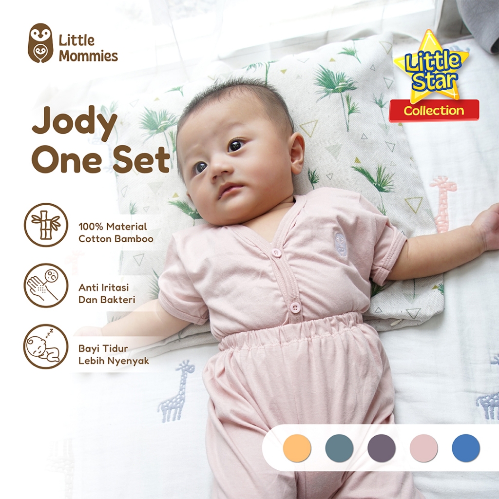 Little Mommies - Jody One Set Sleepwear Newborn - Baju Tidur Bayi Comfortable 0-12 Month