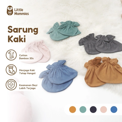 Little Mommies - Sarung Kaki – Socks Newborn Cotton Bamboo Premium All Size