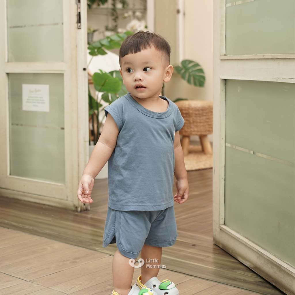 Little Mommies - Gwen One Set Kids Wear Premium - Setelan Baju Anak Laki-laki dan Perempuan 2-5Tahun