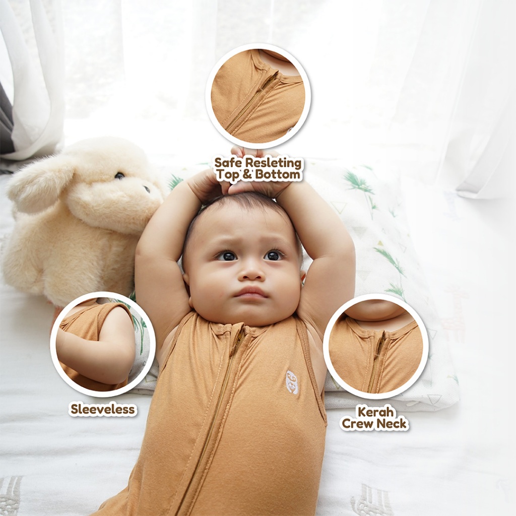 Little Mommies - Cheryl Jumpsuit Sleepwear  Newborn - Baju Tidur Bayi Comfortable 0-12 Month