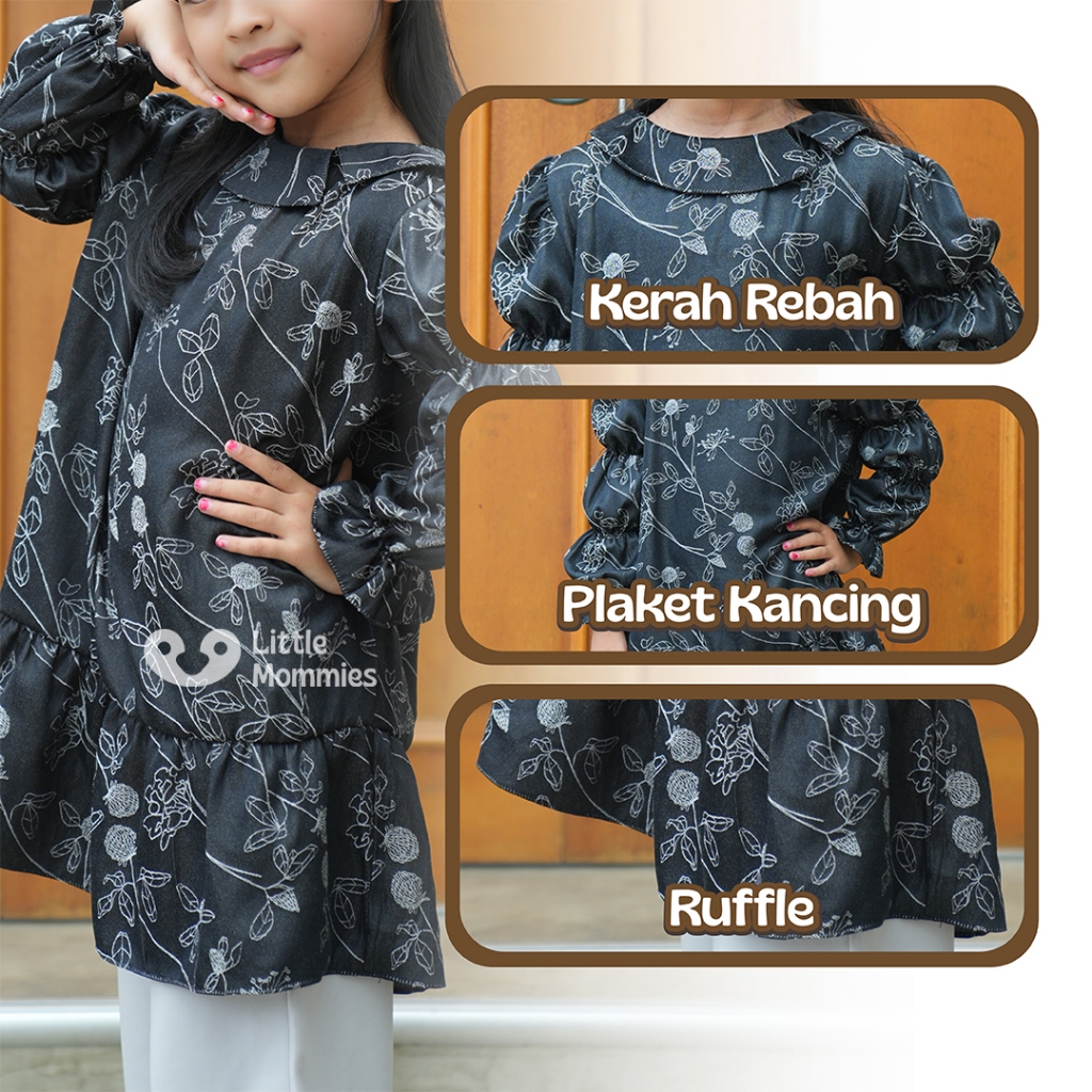 Little Mommies - Raya Collection One Set Kids Premium - Setelan Anak Perempuan Special Raya 2-5 Tahun