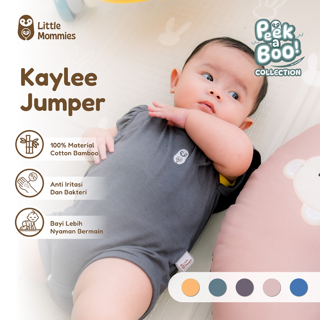 Little Mommies - Kaylee Jumper Playsuit Newborn - Baju Bermain Bayi Comfortable 0-12 Month