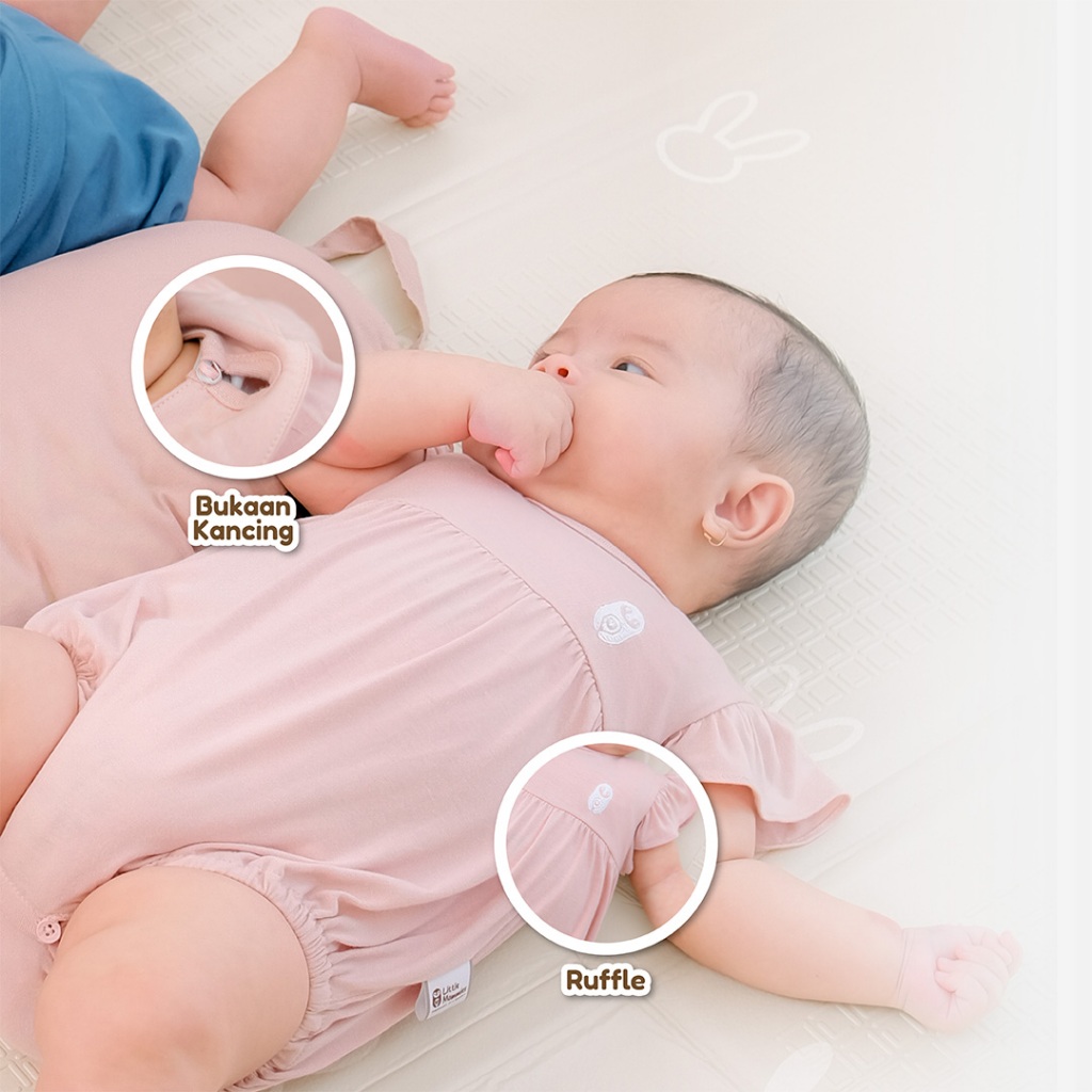Little Mommies - Claire Jumper Playsuit Newborn - Baju Bermain Bayi Comfortable 0-12 Month