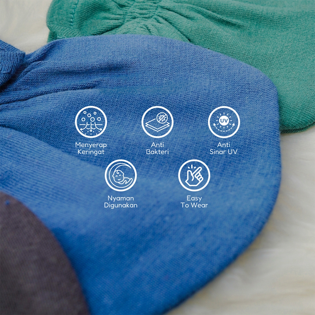 Little Mommies - Bundle Sarung Tangan & Kaki Bayi – Mittens & Socks Newborn Cotton Bamboo Premium Set All Size