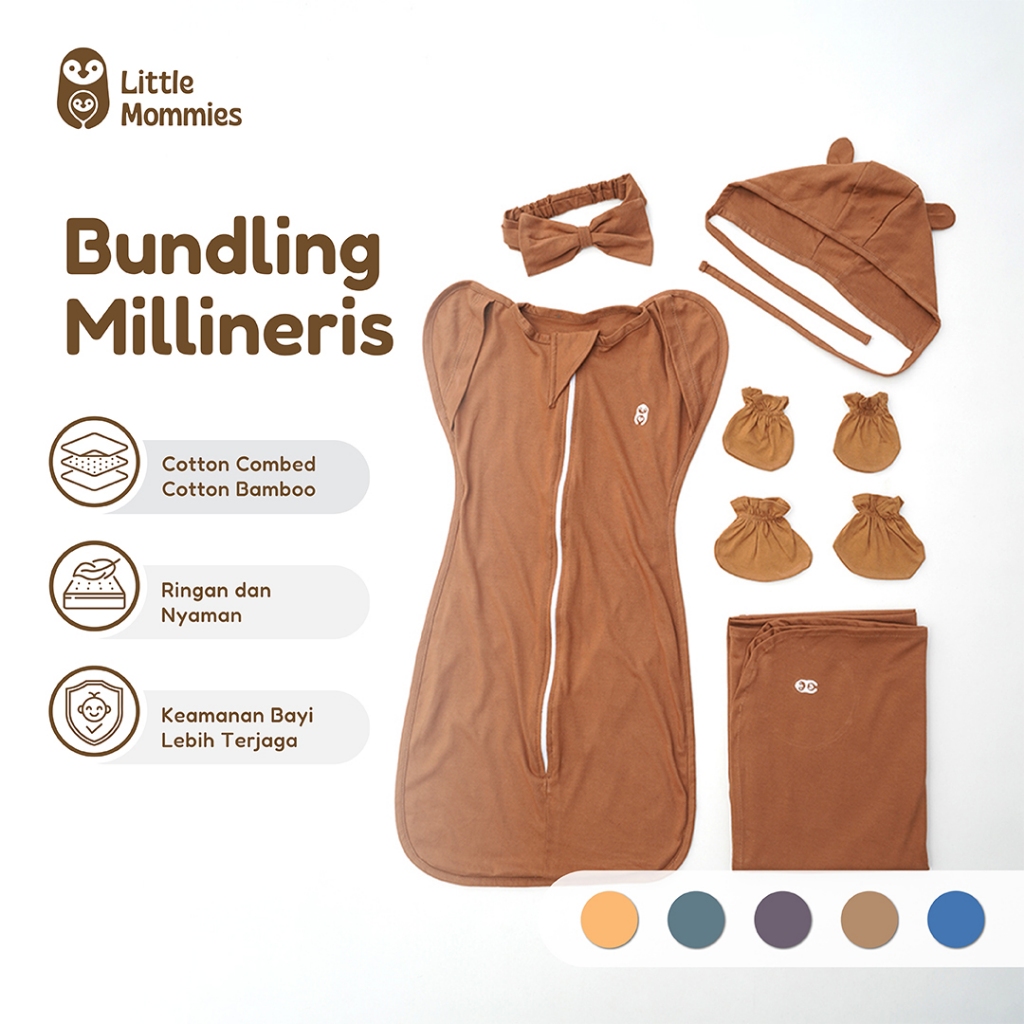 Little Mommies - Special Bundling Milineris Baby Premium Set - Paket Perlengkapan Bayi Premium All Size