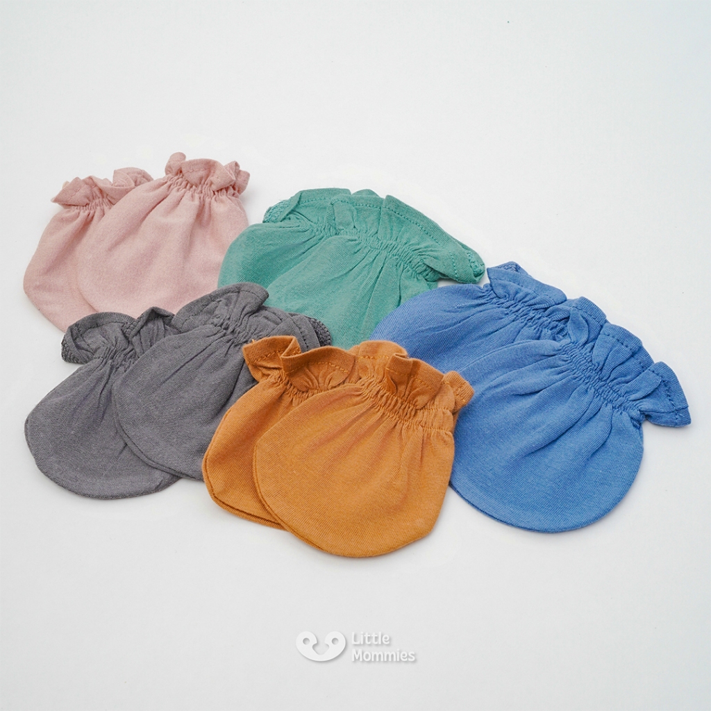 Little Mommies - Bundle Sarung Tangan & Kaki Bayi – Mittens & Socks Newborn Cotton Bamboo Premium Set All Size