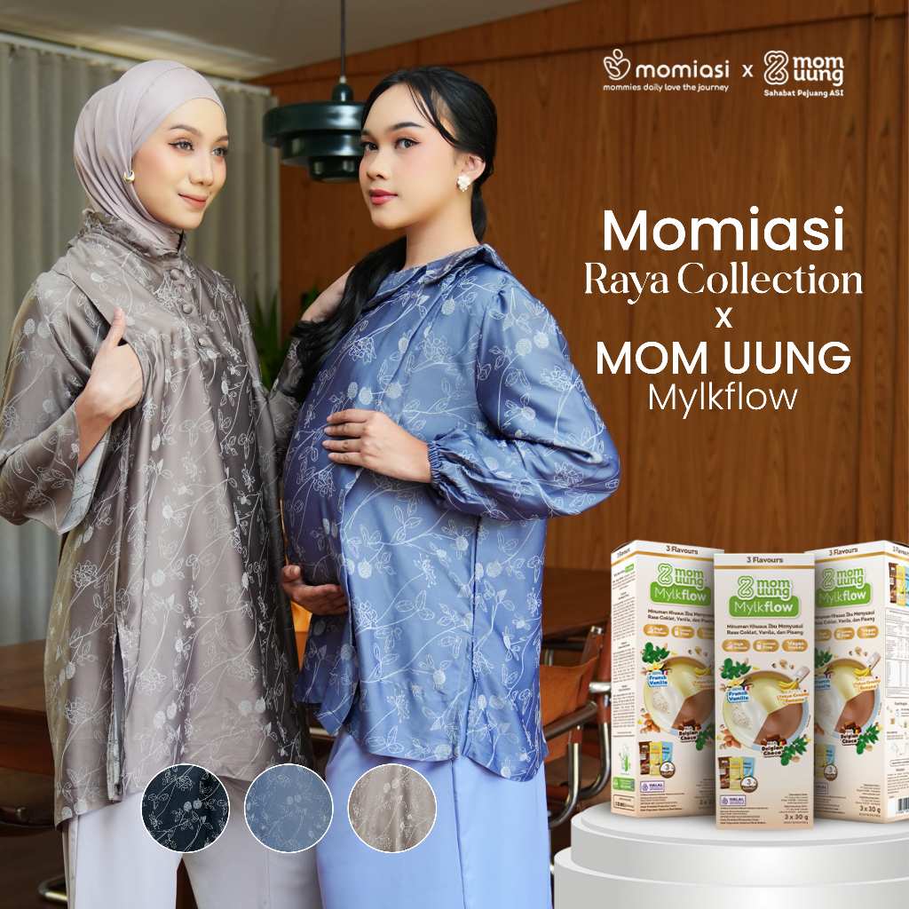 [MOMIASI X MOM UUNG] Momiasi - Special Bundle Raya Collection & Susu Mylkflow - Raya Nursing Wear & Susu Asi Booster