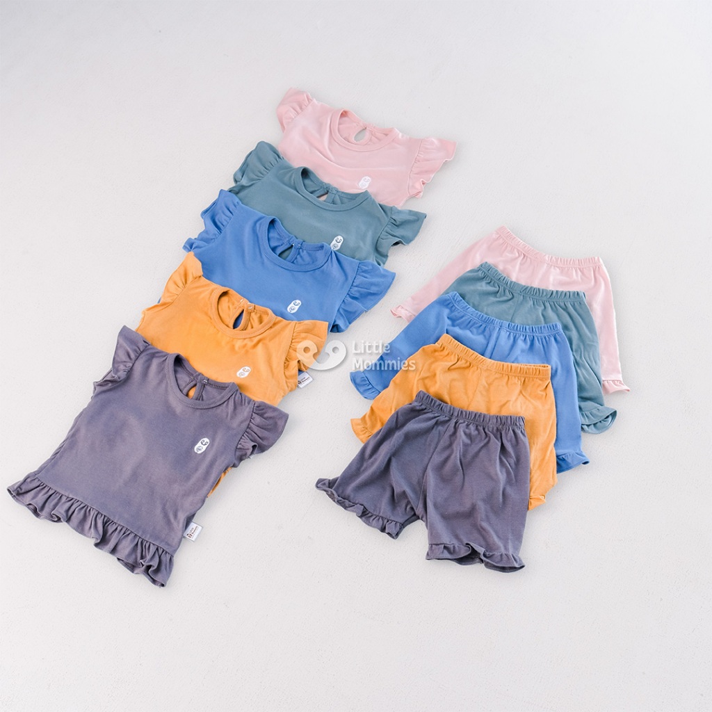 Little Mommies - Quinsy One Set Playsuit Newborn - Baju Bermain Bayi Comfortable 0-12 Month