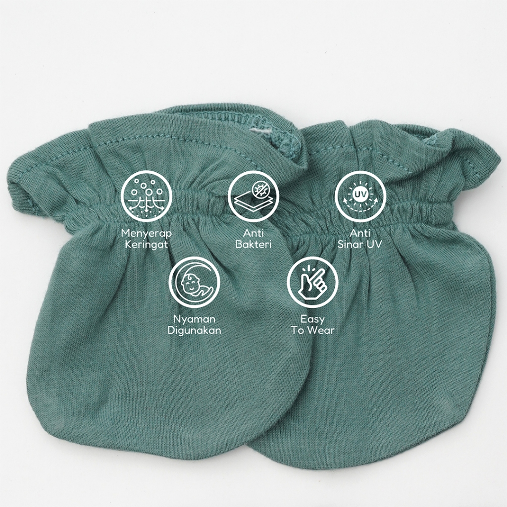 Little Mommies - Sarung Tangan Bayi – Mittens Newborn Cotton Bamboo Premium All Size