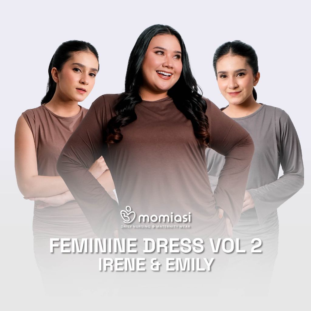Momiasi - Irene - Emily Inner Dress Rayon Premium - Stylish Dress Kekinian - Bumil & Busui Friendly