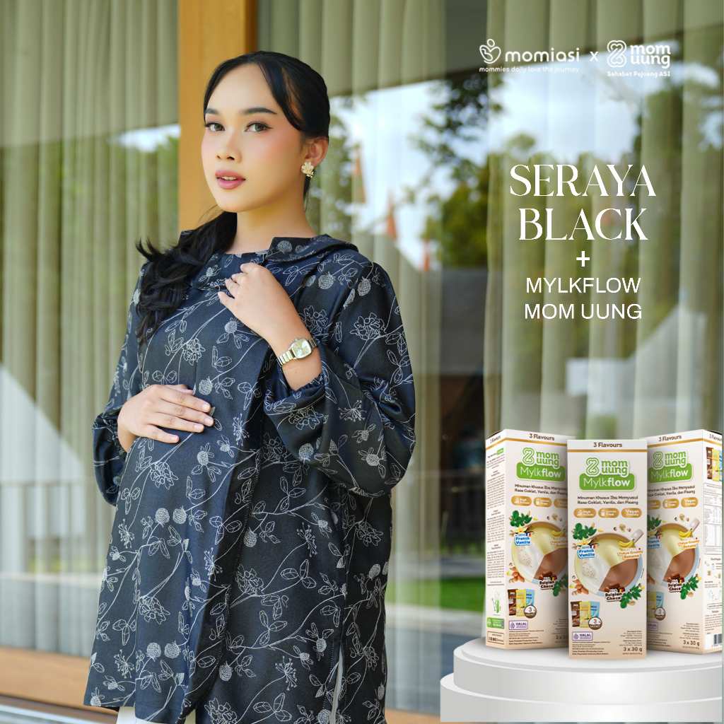 [MOMIASI X MOM UUNG] Momiasi - Special Bundle Raya Collection & Susu Mylkflow - Raya Nursing Wear & Susu Asi Booster