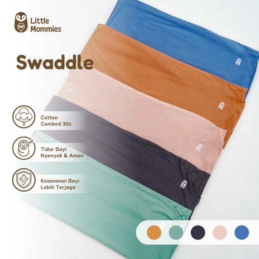 Little Mommies - Swaddle Bayi Newborn Premium – Bedong Bayi Cotton Combed Premium All SIze