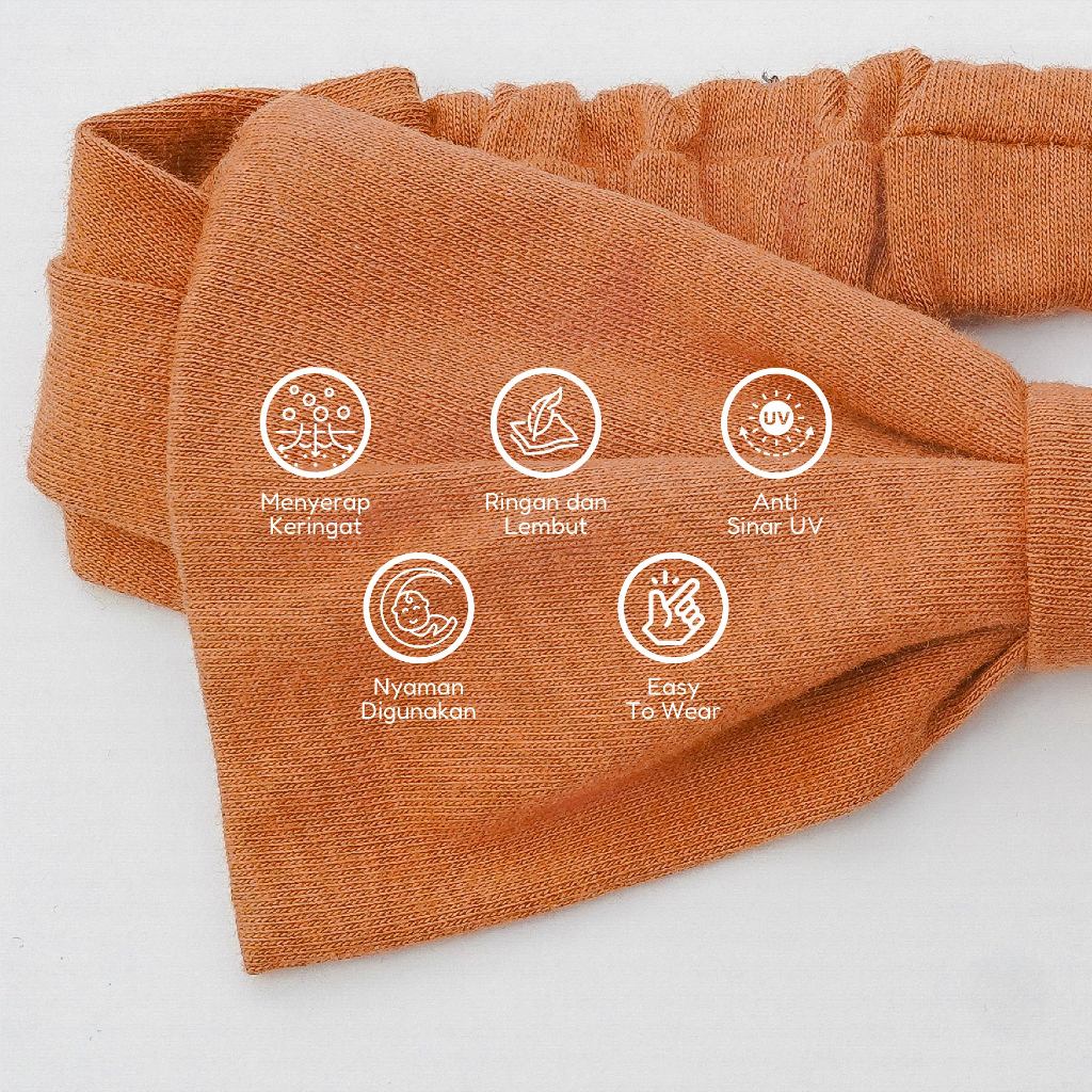 Little Mommies - Bando Cotton Combed Premium Milineris Collection - Bandana Aksesoris Rambut Bayi Premium