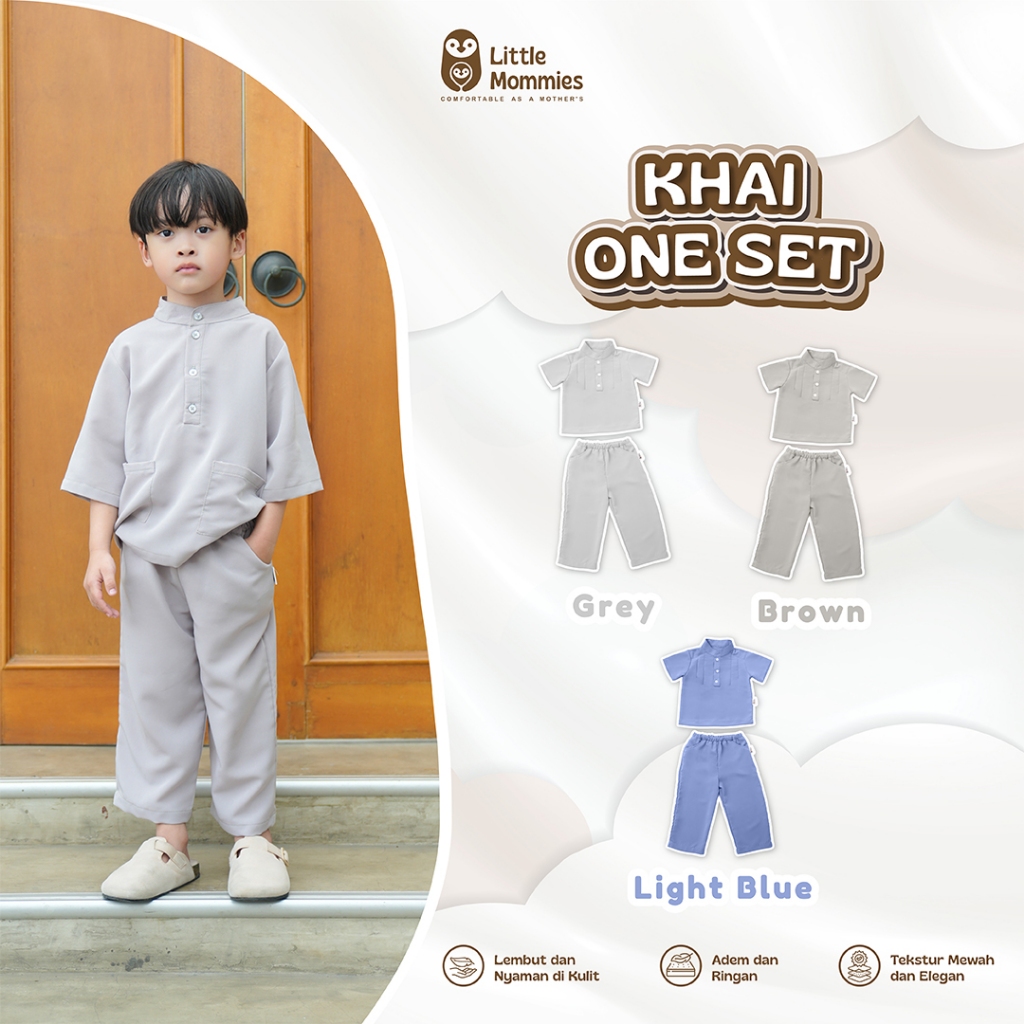 Little Mommies - Raya Collection One Set Kids Premium - Setelan Anak Laki-laki Special Raya 2-5 Tahun