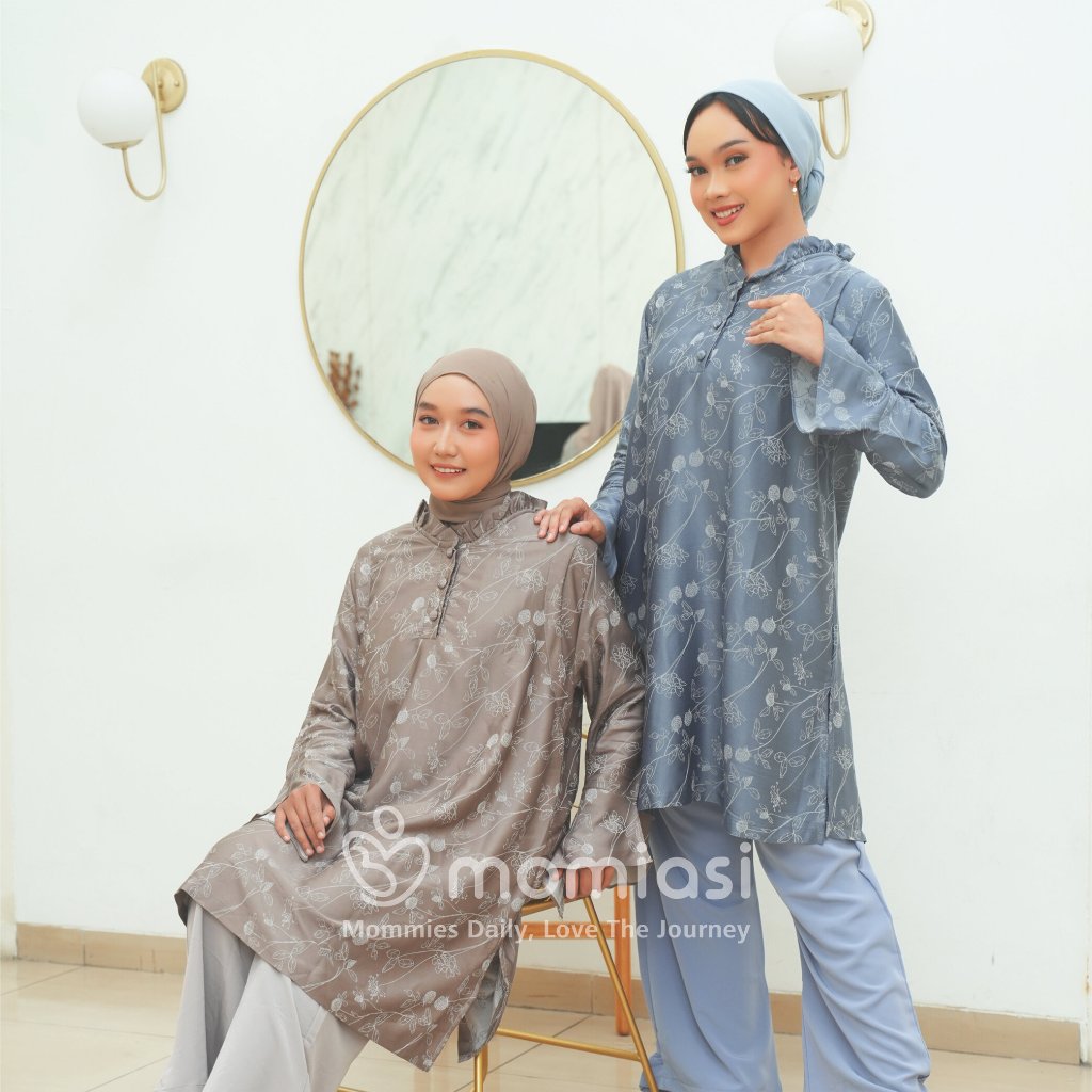Momiasi - One Set Zenaya dan One Set Seraya - One Set Tunik Melayu Premium