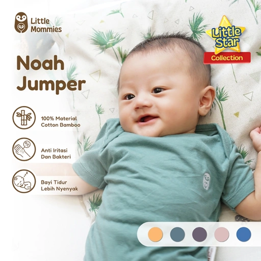 Little Mommies - Noah Jumper Sleepwear Newborn - Baju Tidur Bayi Comfortable 0-12 Month