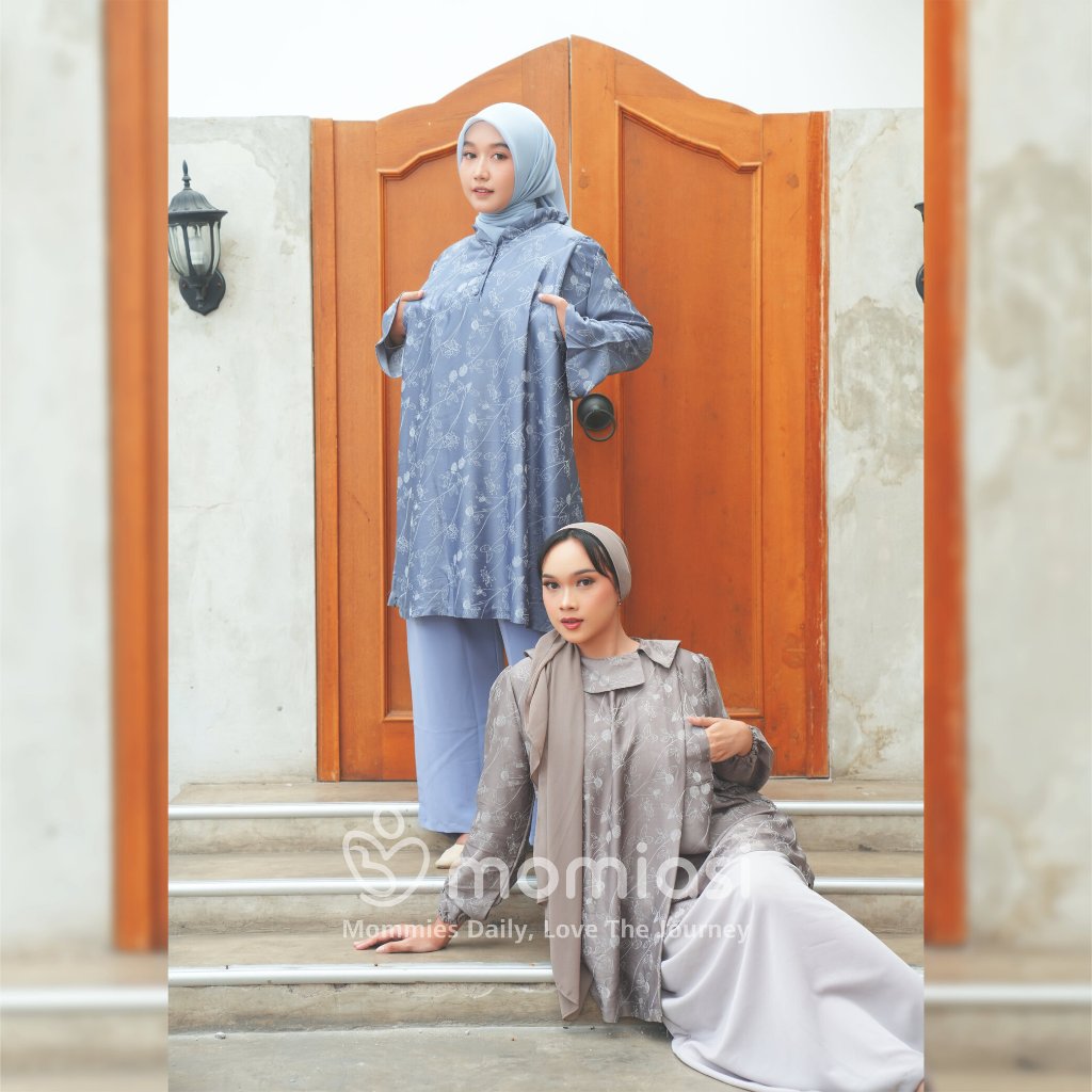 Momiasi - One Set Zenaya dan One Set Seraya - One Set Tunik Melayu Premium